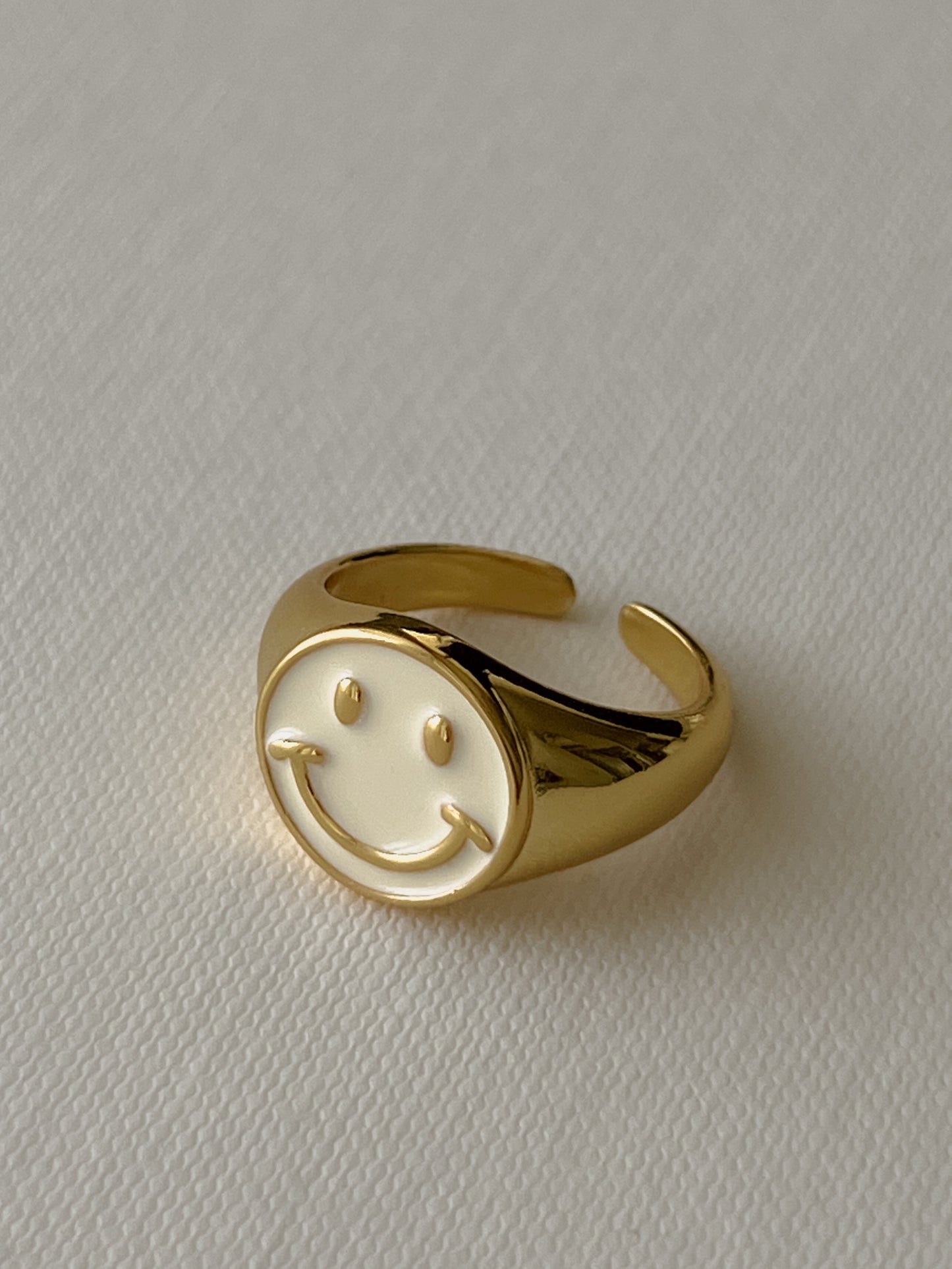 Smiley Signet Ring