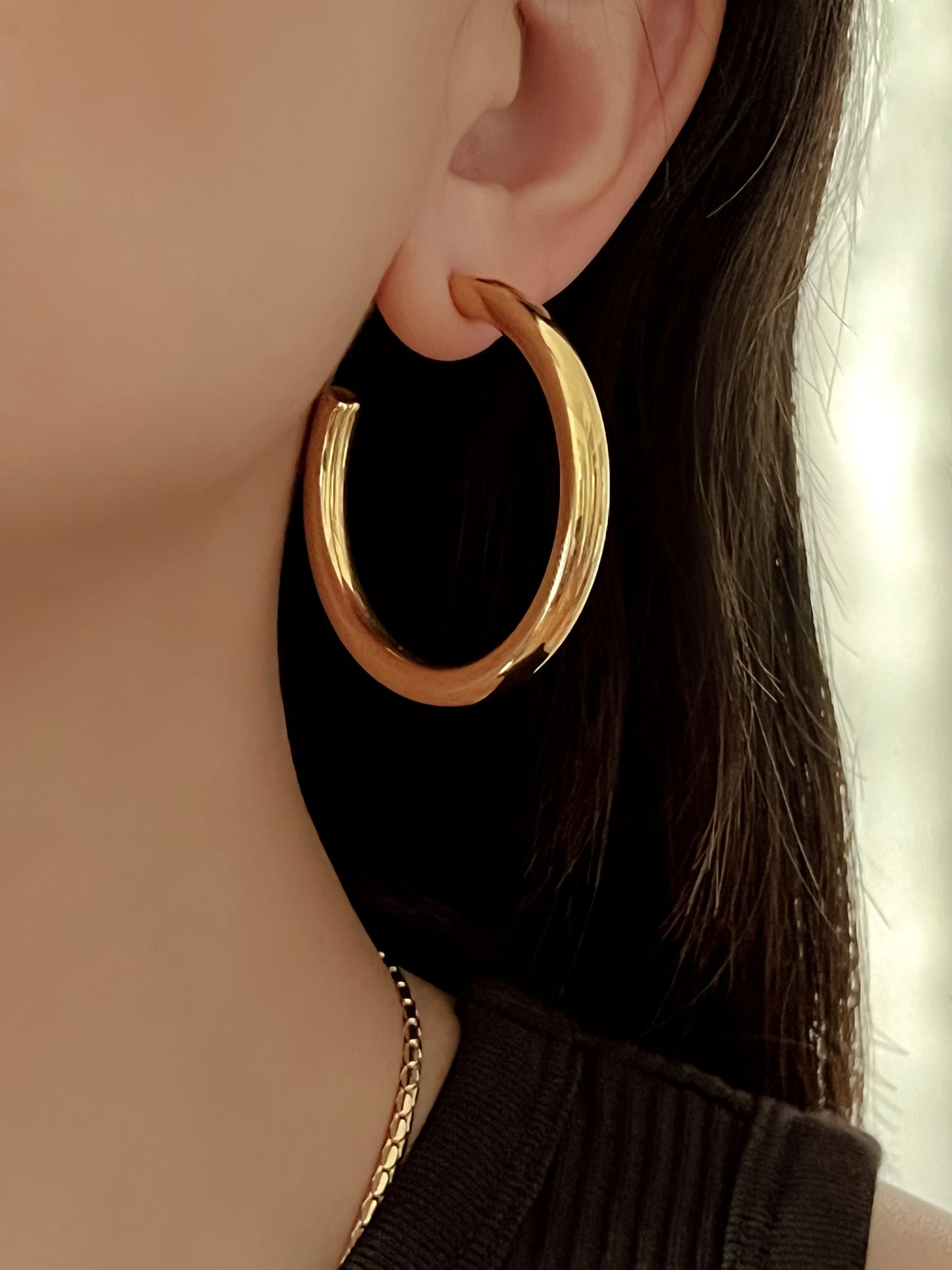 Gabby Hoop Earrings - 4.5cm