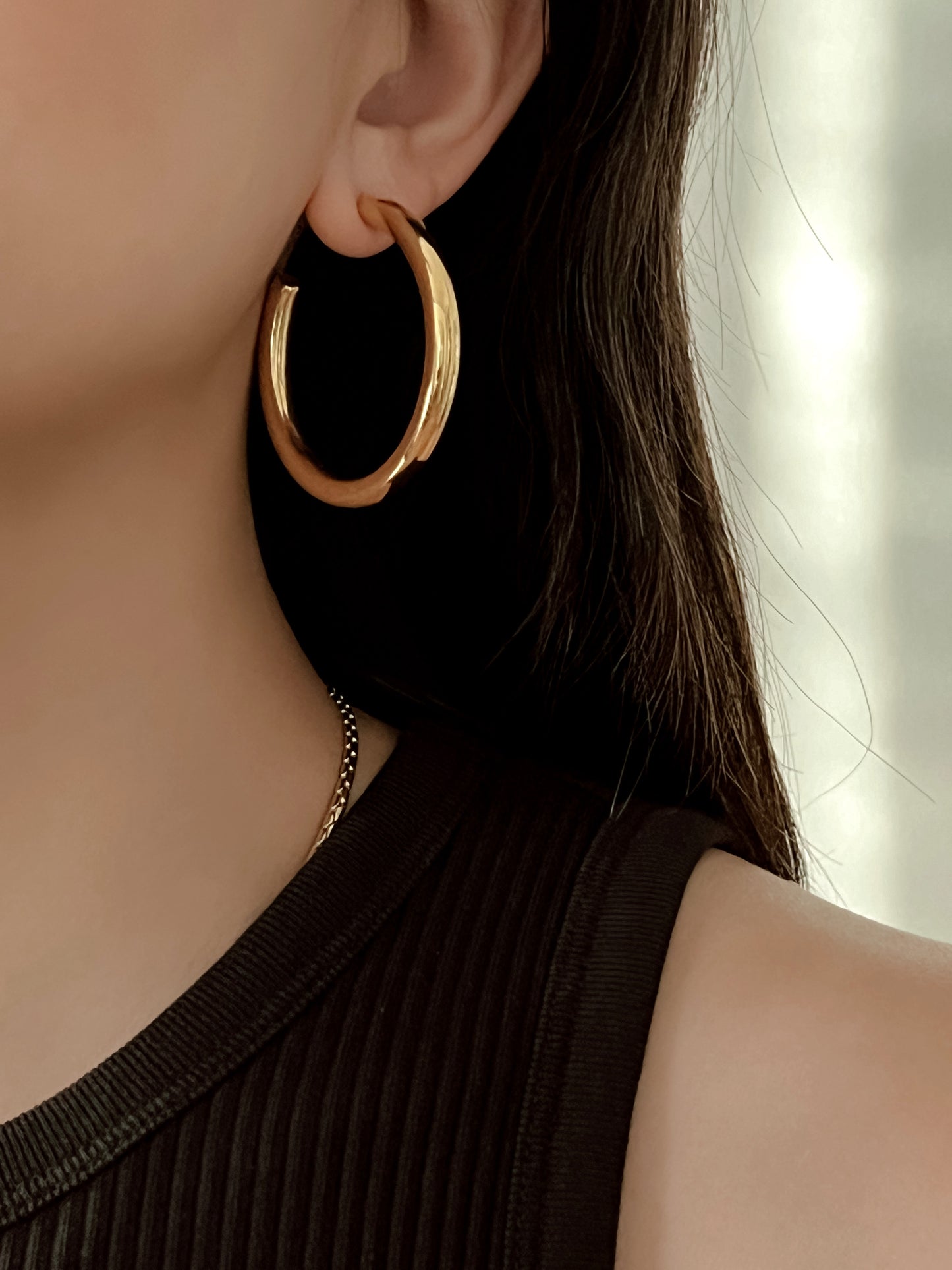 Gabby Hoop Earrings - 4.5cm