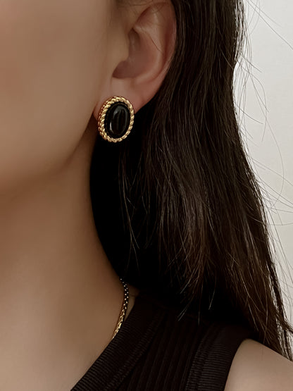 Arina Earrings - Onyx