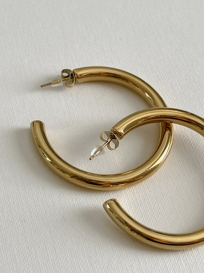 Gabby Hoop Earrings - 4.5cm