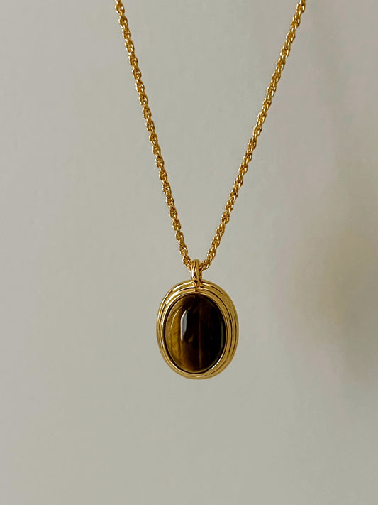 Ava Necklace - Tiger Eye