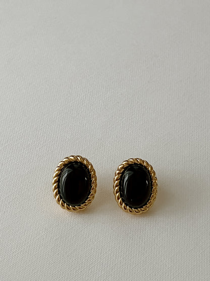 Arina Earrings - Onyx